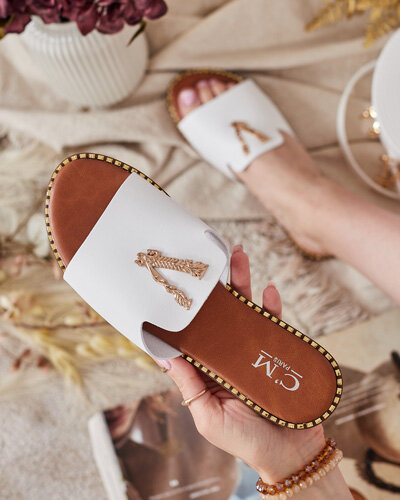 Royalfashion Dámske žabky z ekokože Cemenna