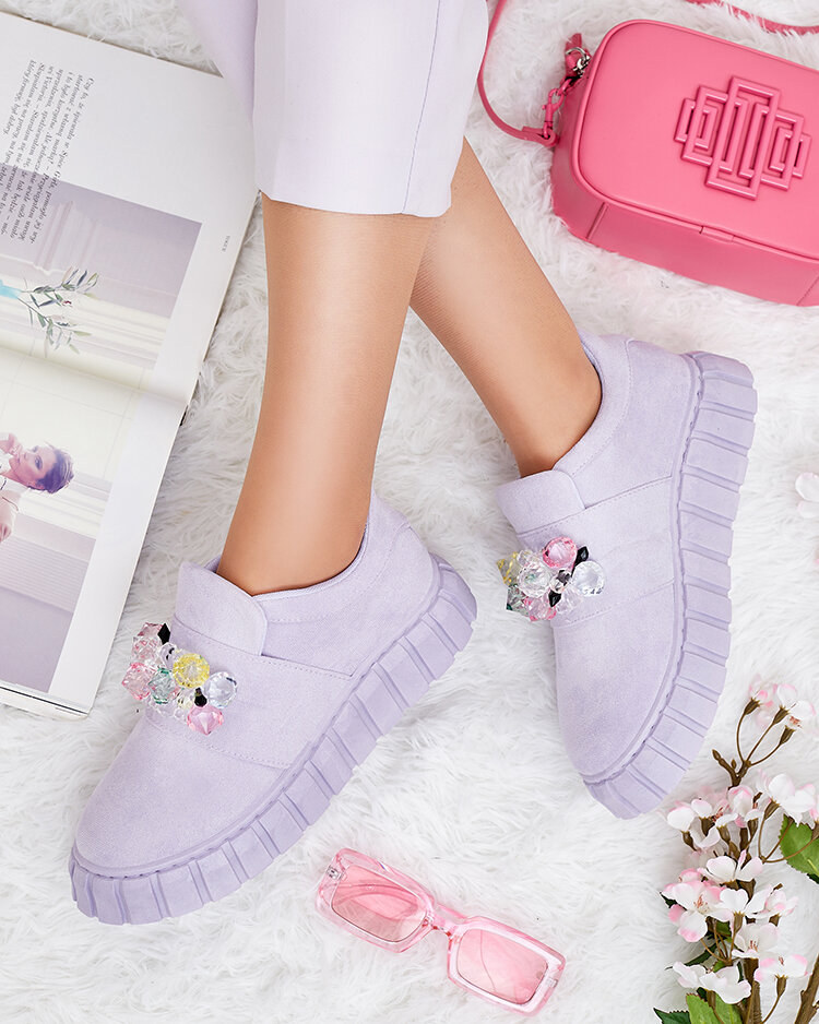 Royalfashion Športové poltopánky s farebnými kamienkami Resinello