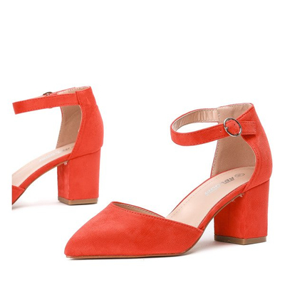 Oranžová čerpadla na sloupku Rimini - Obuv 1