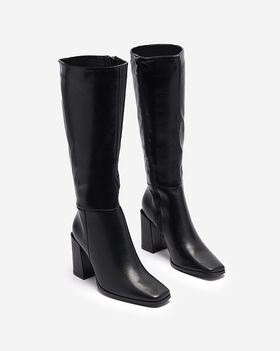 Čierne dámske čižmy Naffen- Obuv