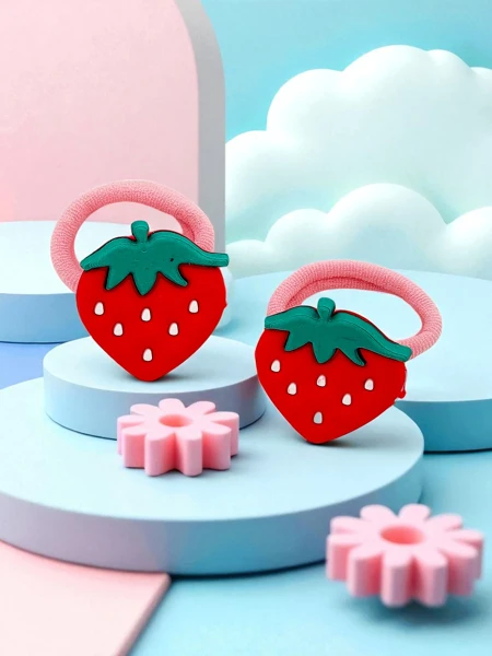 Royalfashion Gumičky do vlasov s ovocným motívom Fruity Bloom