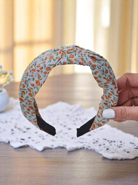 Royalfashion Čelenka s mašľou v kvetinovom vzore Lilia