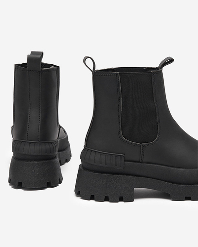 Čierne dámske nazúvacie čižmy Sisepi- Footwear