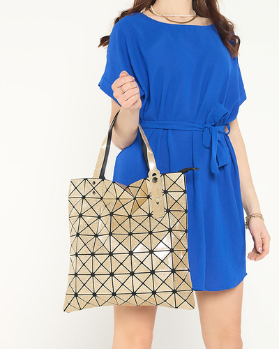 Zlatá dámska brokátová kabelka - Kabelky