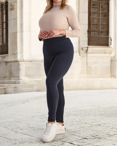Royalfashion Dámske zateplené tregínsy PLUS SIZE