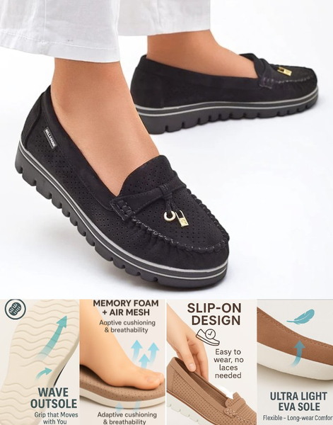 Royalfashion Ženské mokasíny Elissas na šnurovanie