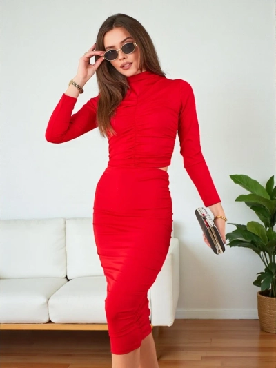 Royalfashion Dámska midi sukňa ceruzka