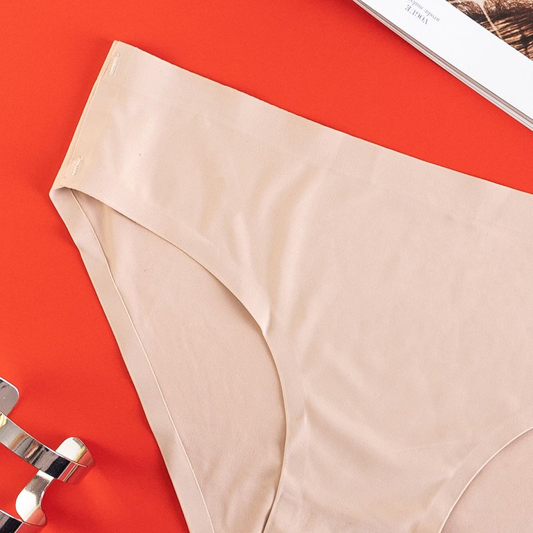 Dámske béžové nohavičky, bezšvové nohavičky - Spodná bielizeň