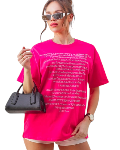 Royalfashion Dámske bavlnené tričko s textom zdobeným kamienkami