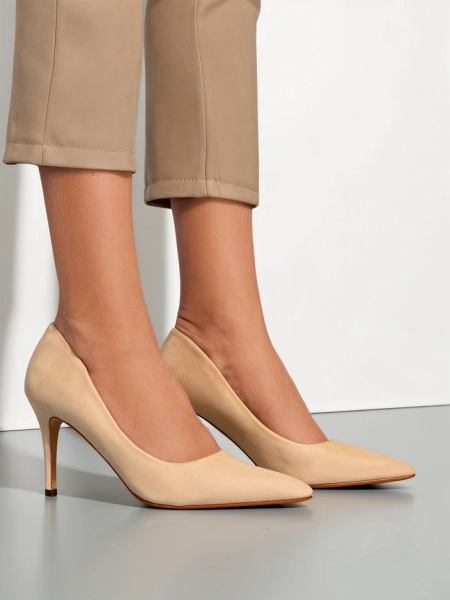 Royalfashion Dámske ekologické semišové lodičky Scazze