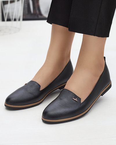 Čierne dámske mokasíny Riorica- Obuv