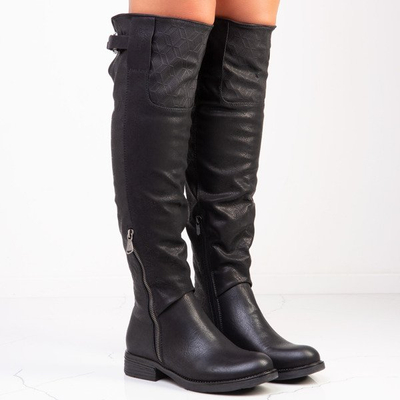 Černé ploché podpatky Cardo - Obuv 1