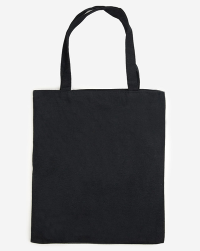 Čierna látková taška s nápisom - Doplnky