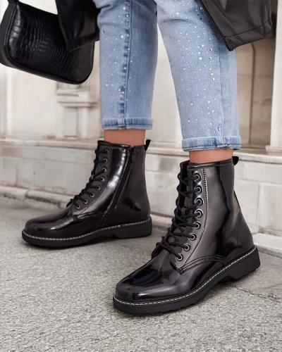 Royalfashion Dámske členkové topánky s šnurovaním Lacerro