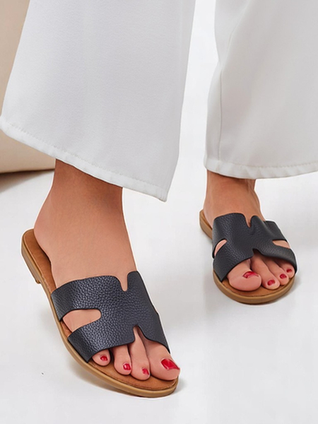 Royalfashion Dámske šľapky s plochou podrážkou, ležérny štýl