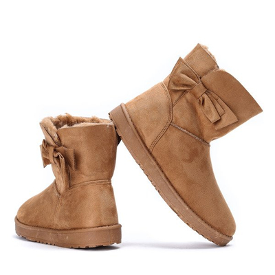 Brązowe śniegowce Kynlee - Obuwie