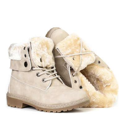 Ocieplane trapery w kolorze beżowym Neenah - Obuwie