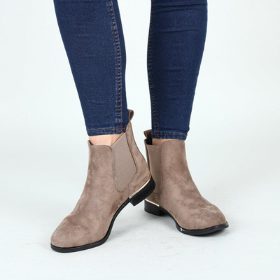 Sztyblety w kolorze khaki Lisa- Obuwie