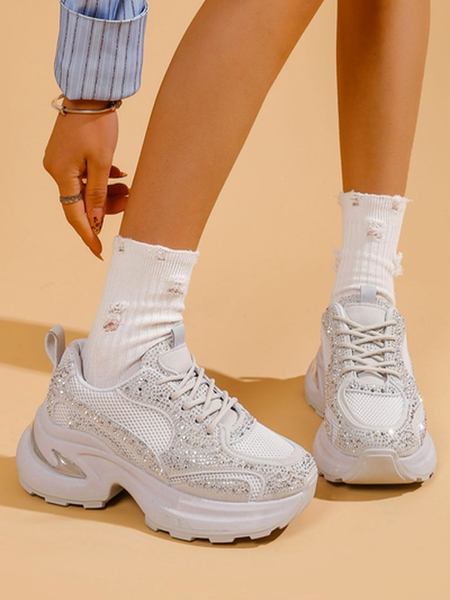 Royalfashion Dámske športové tenisky s trblietkami Bloss