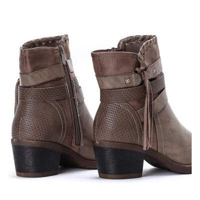 Boty na sloupku v tmavě hnědé Junco - obuv 1