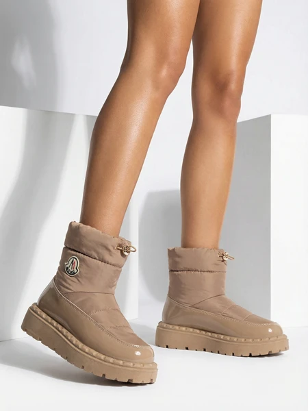 Royalfashion Dámske snehové čižmy v hnedej farbe Ireda