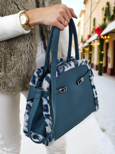 Majhna ženska torbica iz eko usnja s panterjevim vzorcem Panthory