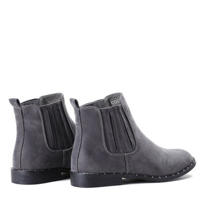 Klasyczne sztyblety w kolorze szarym Audria- Obuwie