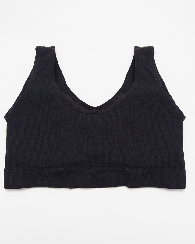 Čierna dámska športová podprsenka - Spodná bielizeň