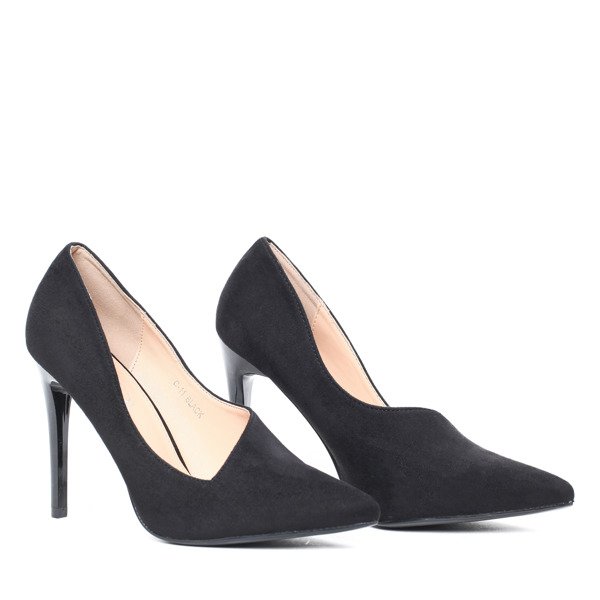 Czarne czółenka na szpilce Ira- Obuwie