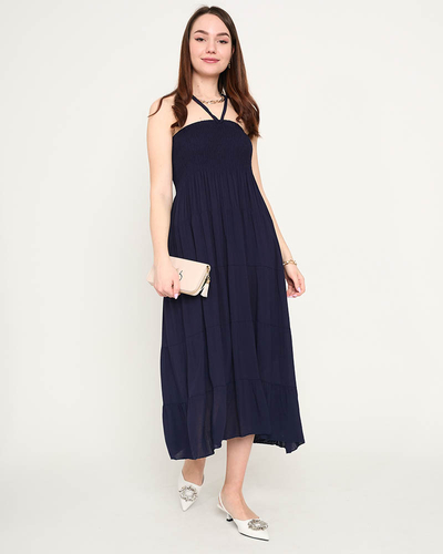 Námornícke midi šaty PLUS SIZE - Oblečenie