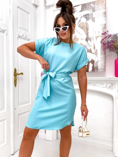 Royalfashion Dámske šaty s viazaním v páse