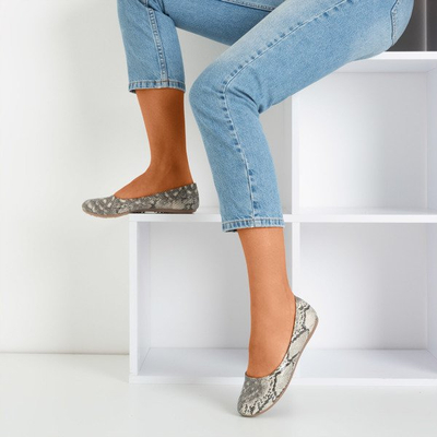 Dámske baleríny a'la hadia koža Rozita - Obuv