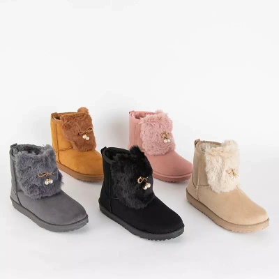 OUTLET Dámske ťavie snehule s ozdobným zvrškom Cioni- Shoes