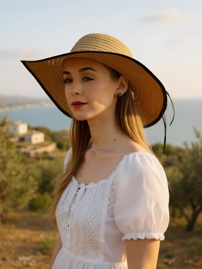 Royalfashion Dámsky slaměný klobúk Fiora