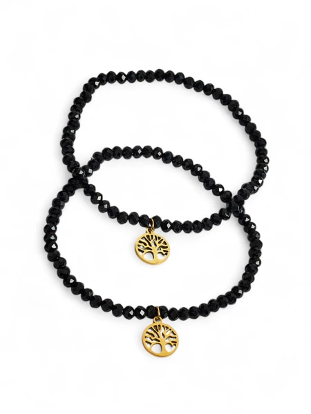 Royalfashion Dve ženski zapestnici z obeskom drevesa