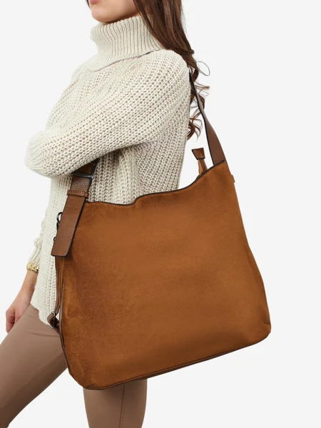 Ženska shopper torbica iz eko semiša Donenn