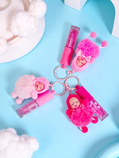 Lesk na pery pre deti s bábikou Fuchsia