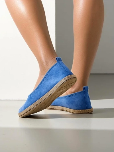 Royalfashion Dámske ekologické semišové espadrilky Aroles