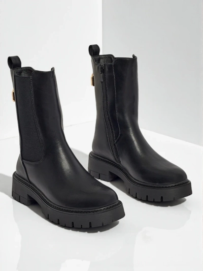 Visoki ženski gležnarji iz eko usnja Varinell