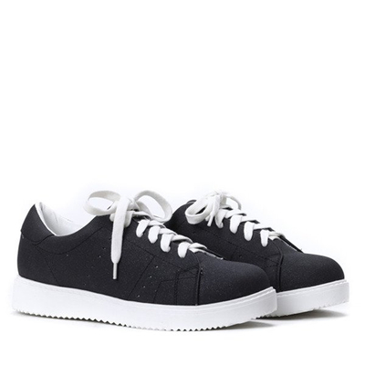 Grafitowe, matowe tenisówki Sport- Obuwie