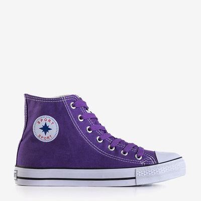 Fialové dámske vysoké tenisky Inter - Shoes