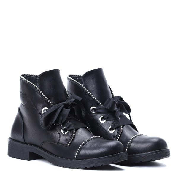 Czarne botki Judy- Obuwie