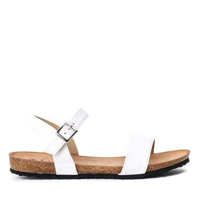 Bílé klasické sandály Nita - Obuv 1