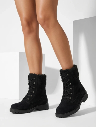 Eko semiš vezani ženski gležnarji Trevolla