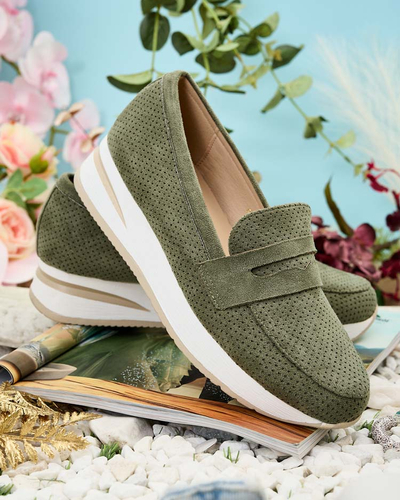 Royalfashion Dámske mokasíny na nízkom podpätku Sirn