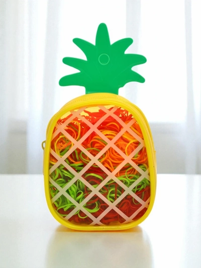 Royalfashion Večbarvne silikonske gumice Ananas
