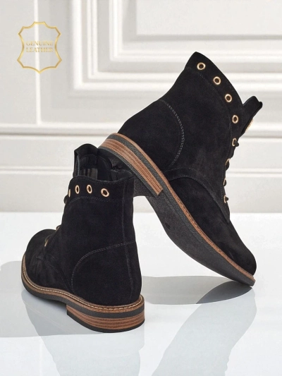 Ženski gležnarji Aurelia Romano iz naravnega semiša – rjavi, s krznom