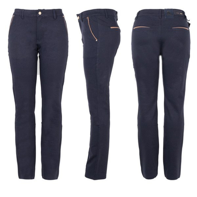 Elegantní kalhoty z tmavě modré tkaniny - Kalhoty 1