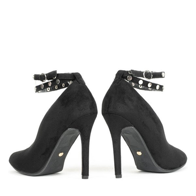 Černé pumpy na podpatku Malpas - Obuv 1