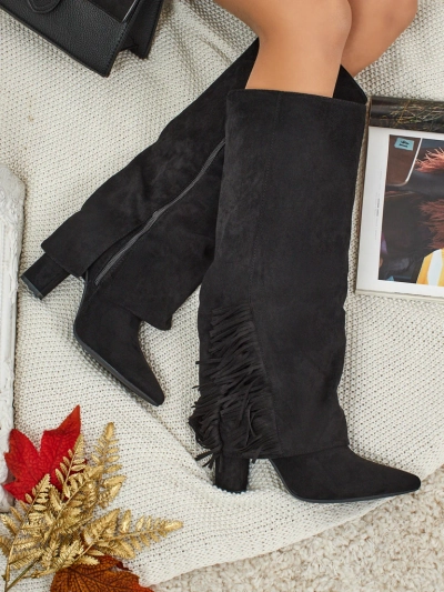 Ženski eko semiš škornji z zgornjim delom Rimolea